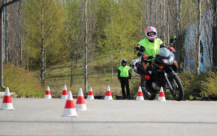Opplæring på motorsykkel