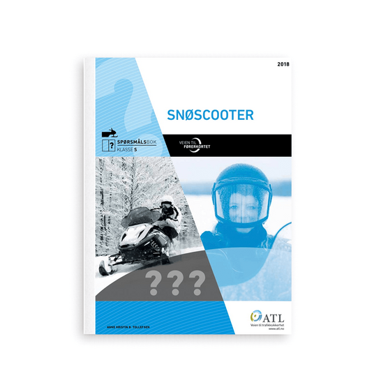 Spørsmålsbok snøscooter m/fasit